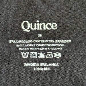 Quince Charcoal Organic Cotton Blend Tee